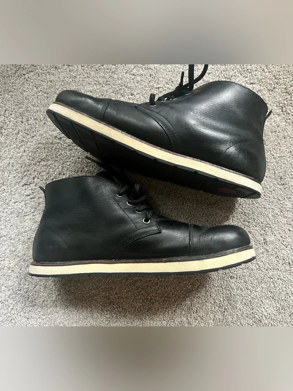 Altra Smith Men’s Size 12 Black Leather Cap Toe Chukka Boots